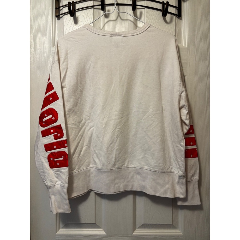 Disney Parks Walt Disney World Minnie Mouse White Red Sweatshirt JT22997 Medium - Picture 2 of 6